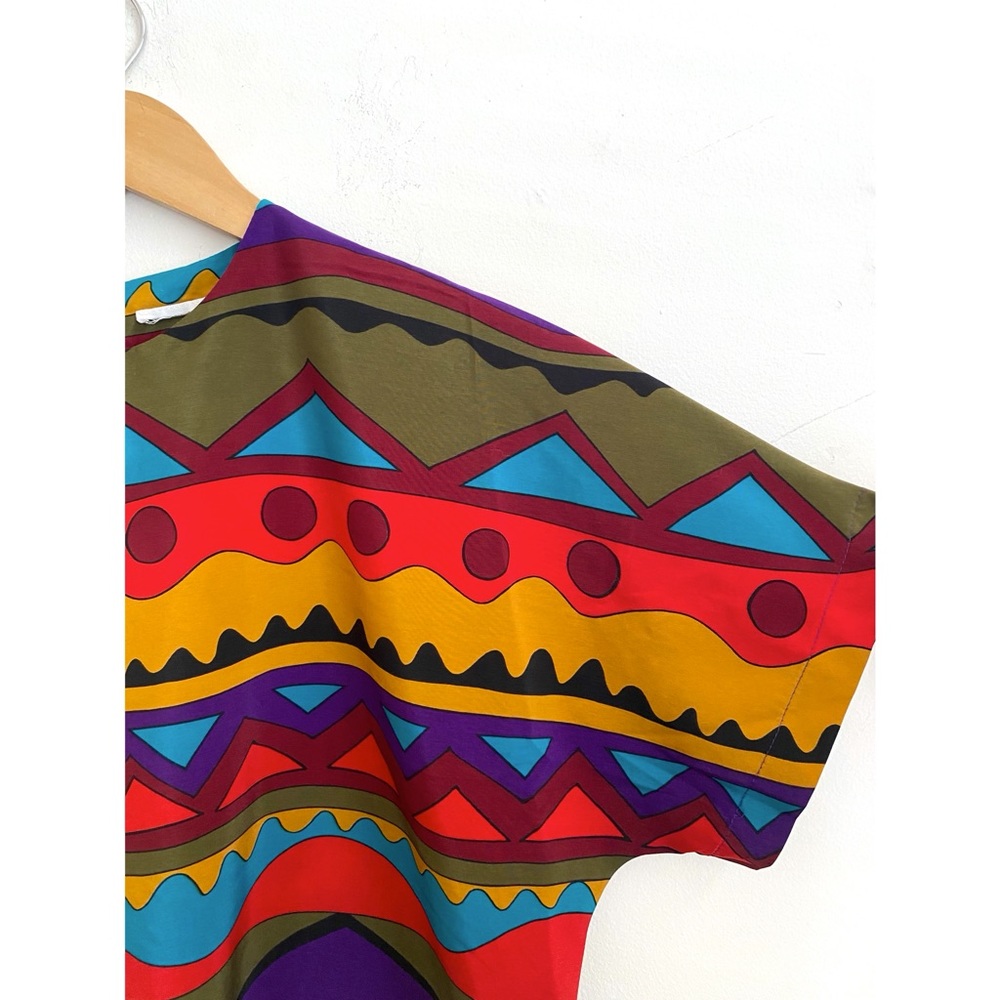 Vintage Abstract Landscape Blouse Medium/large - Picture 6 of 7